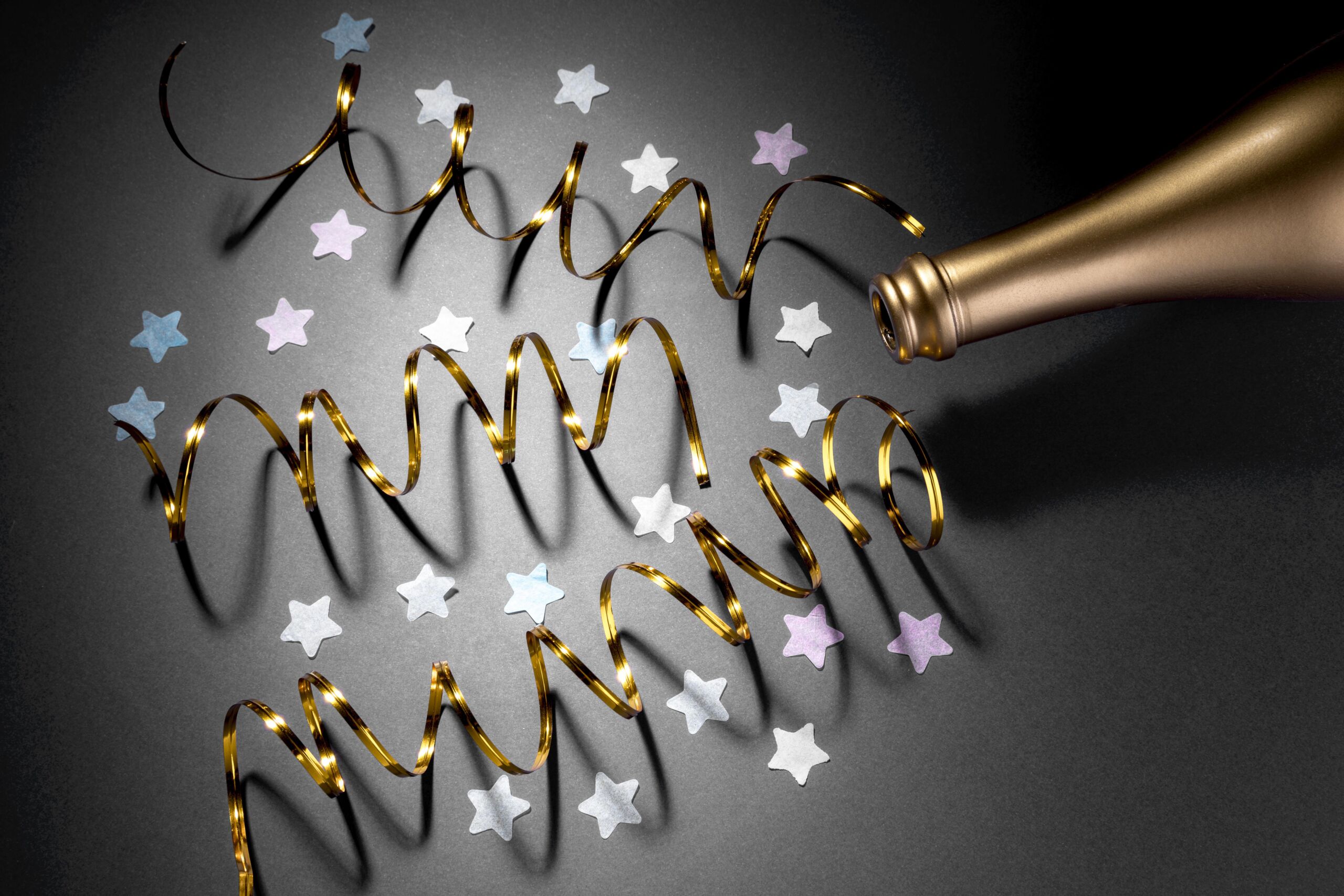 top-view-champagne-bottle-table